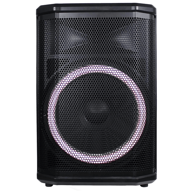 12" Portable Wheeled Bluetooth Speaker with Microphone