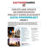 Create and Update an Unresourced Project using Elecosoft (Asta) Powerproject Version 17: 2-day training course handout and student workshops