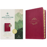 NLT Life Application Study Bible, Third Edition, Large Print (Red Letter, Leatherlike, Berry, Indexed)