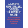 Shakespeare's Sonnets: The Problems Solved