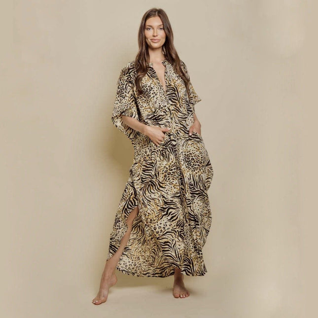 Wide Dress -Animal Print by ClaudiaG Collection