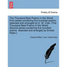 The Thousand Best Poems in the World. First Series-Containing Five Hundred Poems. Selected and Arranged by E. W. Cole. (the Thousand Best Poems in the