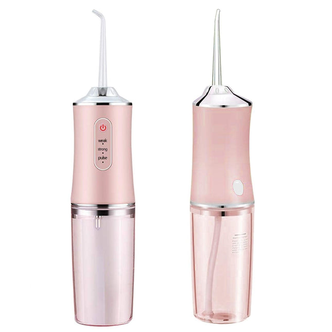 Cordless Oral Irrigator Water Flosser w/ 3 Modes, 4 Nozzles, & Detachable Water Tank for Travel - Vysn