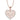 Crystal Heart Necklace for Women in Rose or White Gold by Hollywood Sensation®