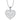Crystal Heart Necklace for Women in White or Rose Gold by Hollywood Sensation®
