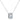Cubic Zirconia Rondelle Pendant Necklace