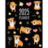 Bulldog Planner 2025: Beautiful Dog Organizer: January-December (12 Months) Cute Agenda With Puppy, Butterflies & Flowers