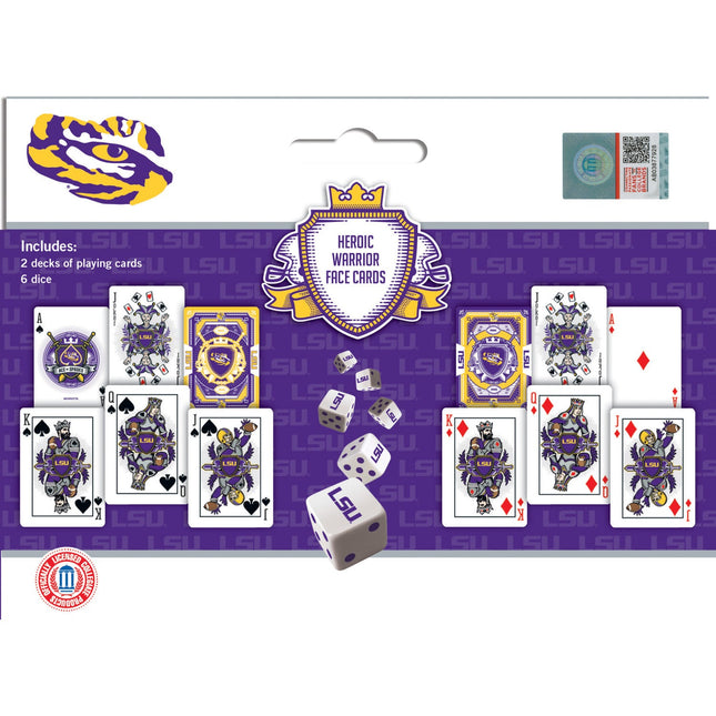 LSU Tigers - 2-Pack Playing Cards & Dice Set by MasterPieces Puzzle Company INC