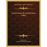 Lyrical Poems by Henrik Ibsen (1902)