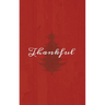 Thankful: A Red Hardcover Decorative Book for Decoration with Spine Text to Stack on Bookshelves, Decorate Coffee Tables, Christmas Decor, Holiday Dec