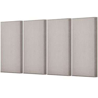 4 PCS Acoustic Wall Panels 2 in Thick 23.6 x 11.8 in Self-adhesive Camel