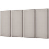 4 PCS Acoustic Wall Panels 2 in Thick 23.6 x 11.8 in Self-adhesive Camel