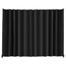 Room Divider, 96×120inch Portable Panel Room Divider with Wheels Curtain Divider Stand, Room Divider Privacy Screen for Office, Bedroom, Dining Room, Study, Black