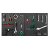 Metal Pegboard Panels 4 Pcs 24" x 12" Wall Organizer for Garage Tool Storage