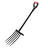 5 Tines Garden Fork Tool Metal Handle 41 in Spading Pitchfork Y Grip Heavy Duty