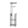 Free Standing Toilet Paper Holder with Shelf Mega Rolls Toilet Roll Holder