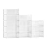 Shoe Storage Boxes 12 Pack Stackable Shoe Storage Organizers US Size 11 White