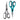 Kitchen Scissors 2 Pack Stainless Steel Kitchen Cooking Shears Cyan+Grey