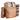 Beach Picnic Backpack Bag for 4 Person with Cooler Compartment Brown