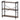 Metal Bookshelf Rustic Bookshelf 3-Tier for Living room Bedroom & Office