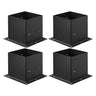 4 Pack 4x4 Post Base Brackets Wood Fence Post Anchor Inner Size 3.6x3.6 inch