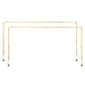 2Pcs Over The Table Rod Stand with Clamp Arch Frame Decor 28"-98" L Adjustable