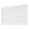 2 x 4 ft Slat Wall Paneling PVC White Garage Slatwall with Modular Design