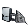 Towing Mirrors, Left & Right Pair Set for Chevrolet Silverado (2003-2007)/GMC/Cadillac, Power Heated with Signal Light & LED Driving Light, Manual Telescoping Folding, and Heating Defrost, Black