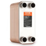 Heat Exchanger, 5"x 12" 80 Plates Brazed Plate Heat Exchanger, Copper/316L Stainless Steel Water To Water Heat Exchanger For Floor Heating, Water Heating, Snow Melting, Beer Cooling