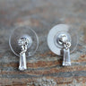 LOA1383 - Rhodium Plating Brass Earrings with AAA Grade CZ in Clear