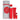 Perry Ellis 360 Red by Perry Ellis Gift Set - 3.4 oz Eau De Toilette Spray + .25 oz Mini EDT Spray + 3 oz Shower Gel in Tube Box