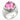 LOA641 - Rhodium 925 Sterling Silver Ring with AAA Grade CZ in Rose