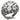 LOA942 - Ruthenium Brass Ring with AAA Grade CZ in Clear