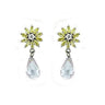 LOAS1332 - Rhodium 925 Sterling Silver Earrings with AAA Grade CZ in Multi Color