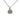 LOA1163 - Rhodium Brass Chain Pendant with Top Grade Crystal in Clear