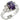 22521 - High-Polished 925 Sterling Silver Ring with AAA Grade CZ in Amethyst
