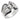 0W258 - Rhodium Brass Ring with AAA Grade CZ in Clear