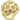 0W318 - Gold Brass Ring with AAA Grade CZ in Clear