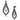 TK2532 - Two-Tone IP Black (Ion Plating) Stainless Steel Earrings with Top Grade Crystal in Light Rose
