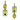 TK2709 - IP Light Black (IP Gun) Stainless Steel Earrings with Top Grade Crystal in Multi Color