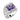 6X074 - Rhodium Brass Ring with AAA Grade CZ in Amethyst