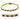 415901 - Gold Brass Bracelet with Synthetic Garnet in Ruby