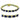 415504 - Gold Brass Bracelet with Synthetic Spinel in Sapphire