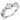 DA101 - High polished (no plating) Stainless Steel Ring with AAA Grade CZ in Clear