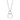 DA097 - High polished (no plating) Stainless Steel Chain Pendant with AAA Grade CZ in Clear