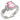 9X045 - High-Polished 925 Sterling Silver Ring with AAA Grade CZ in Rose