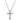 TK1858 - High polished (no plating) Stainless Steel Chain Pendant with AAA Grade CZ in Clear