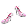 TK1129 - High polished (no plating) Stainless Steel Earrings with Top Grade Crystal in Rose