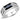 DA284 - High polished (no plating) Stainless Steel Ring with AAA Grade CZ in Black Diamond