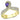 DA304 - IP Gold(Ion Plating) Stainless Steel Ring with AAA Grade CZ in Tanzanite